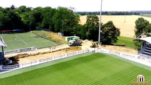 Pogled na gradbišče iz zraka. Pogled na gradbišče iz zraka.