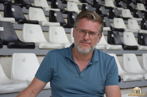 Športni direktor Mure Knut Schulz. Fotografija je nastala 20. junija 2025. Športni direktor Mure Knut Schulz. Fotografija je nastala 20. junija 2025.