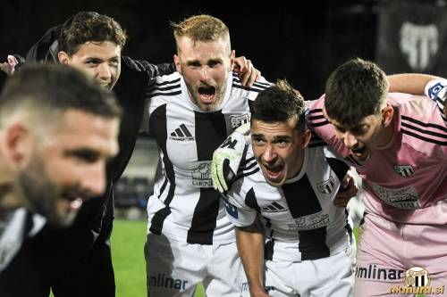 Veselje po koncu tekme.