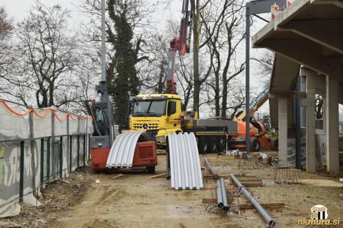 Gradbišče z zadnje strani.
