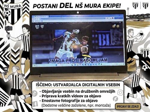 Mura išče ustvarjalca digitalnih vsebin.