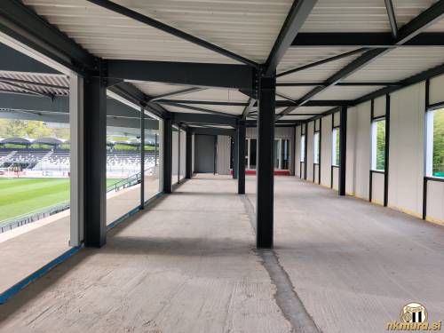 Novi prostori v sklopu tribune.