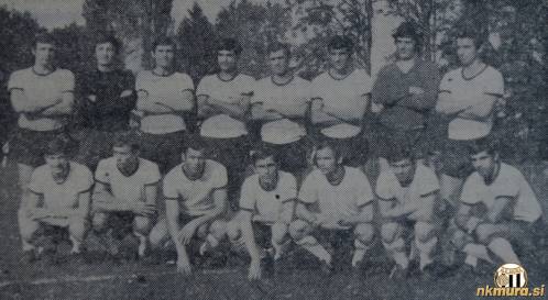 Nogometaši Mure leta 1970, člani II. zvezne lige zahod.