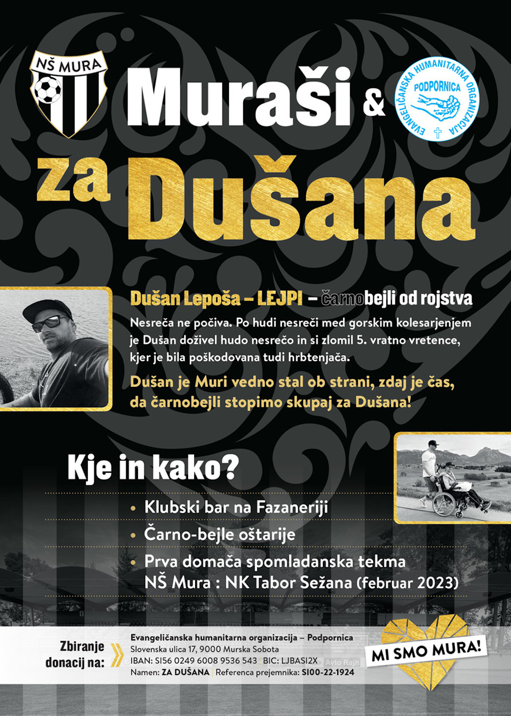 Plakat "Muraši za Dušana". Plakat "Muraši za Dušana".