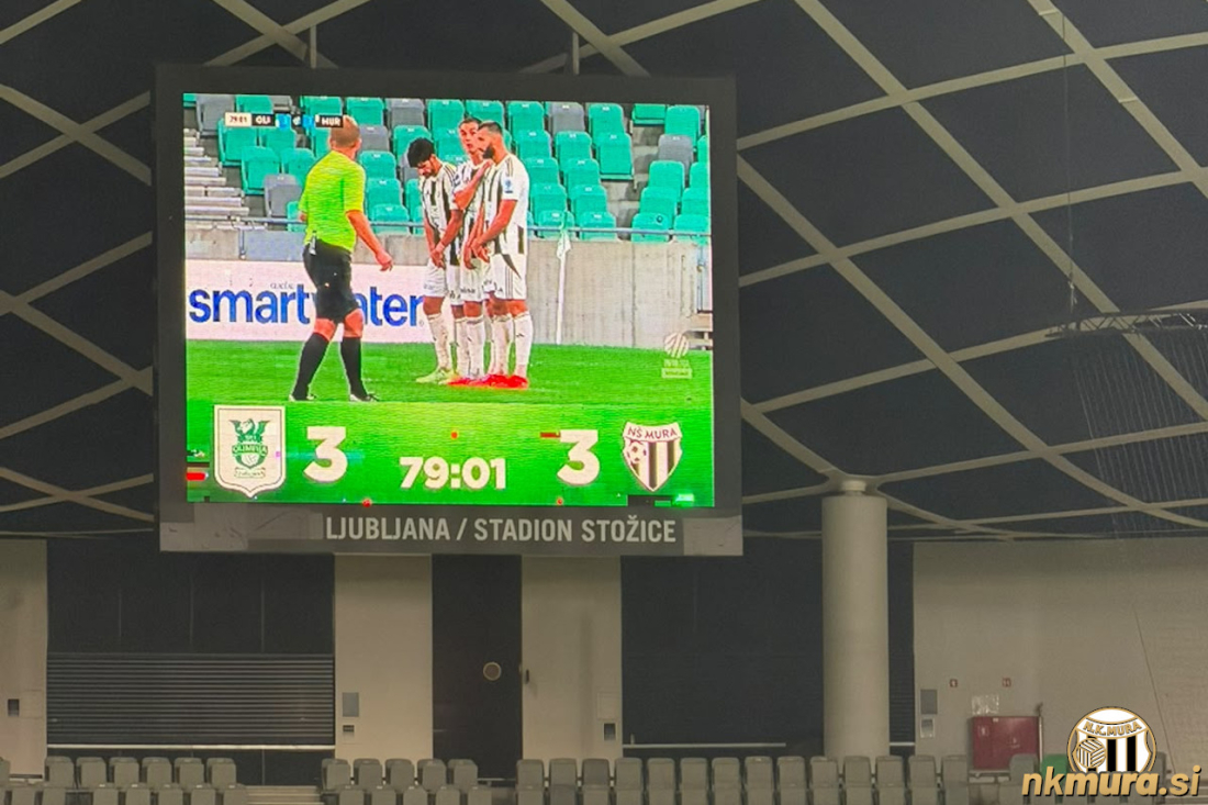 V Stožicah se je tekma končala s 3:3.
