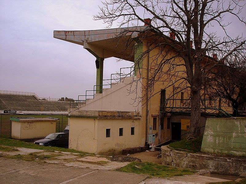 Stadion v Puli na katerem je Mura igrala tekmo II. zvezne lige proti Istri.