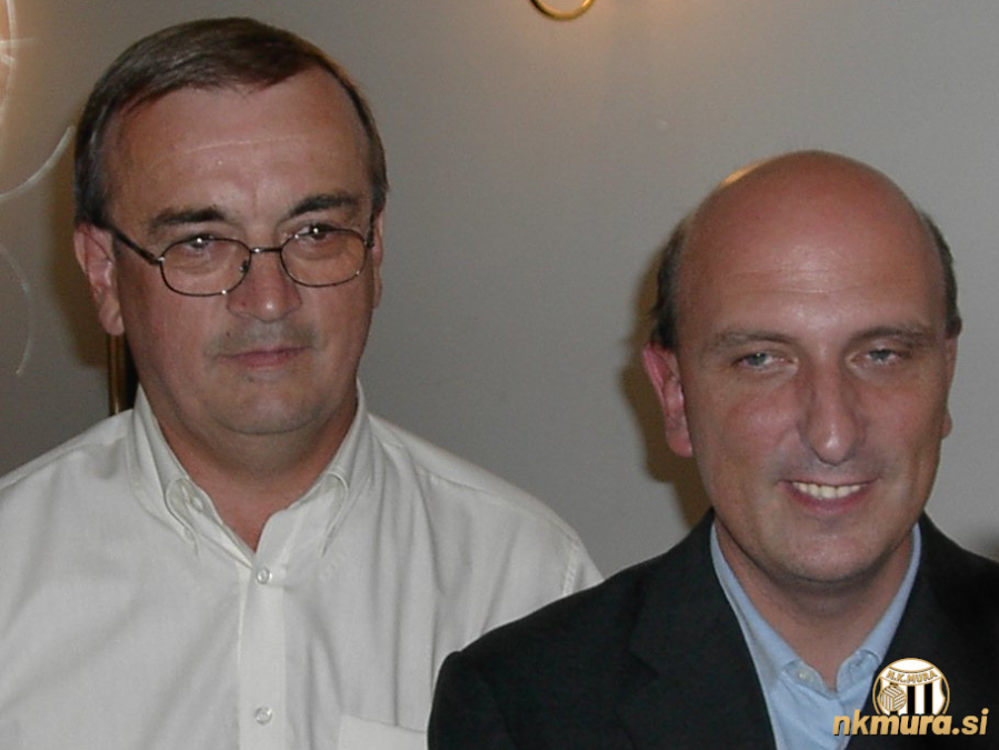 Podpredsednik Milan Mörec in predsednik Georg Suban. Podpredsednik Milan Mörec in predsednik Georg Suban.
